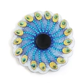 Peacock theme diamond painting fidget spinner toy with blue crystal gems DIY craft - Style TL22