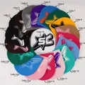 Y2K knit beanies with star jacquard patterns available in 19 vibrant assorted colors - 212 / Color 1
