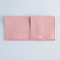 Two square pink velvet microfiber jewelry pouches for necklaces and earrings storage - 6*6cm / Pink