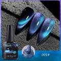 Misscheering 001 Rainbow Cat Eye Gel Polish σε αστραφτερό βιολετί μπλε με δείγματα - Rainbow Dynamic Cat Eye 01 (Μωβ Μπλε)