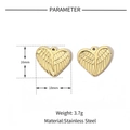 Polished stainless steel heart wing pendant with size 18x16mm and weight 3.7g - VG595 Gold Winged Heart Pendant