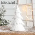 Christmas Tree Style B white sequined ornament decoration 32x18cm festive decor - Christmas Tree Type B