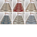 Close-up of Persian style non-slip stair treads showing six vintage color patterns - Persian Medallion Style (BD202405017A)