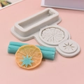 Stampo in silicone per decorazioni di torte fai-da-te a forma di limone e cannella - Stile 3-in-1 Cannella Anice Stellato Fetta di Limone (451)