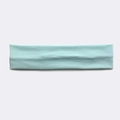 Elastic cotton sports headband in light blue for running and fitness moisture wicking - Light Azure