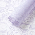 Waterproof lavender floral wrapping paper with matte rose pattern texture roll - Light Purple