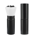 Retractable black cat paw makeup brush with soft two-tone synthetic fiber bristles - Cat Paw Black / Black