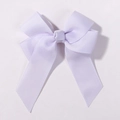 Handmade light purple lavender grosgrain ribbon double bow hair clip for children - Lavender Grosgrain