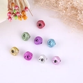Set of 2cm colorful frosted iron bells for Christmas crafts and keychain decoration - 2cm / Matte Silver