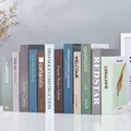 Set of 12 modern Morandi decorative books featuring classic literary titles for home decor - Set 5 (12 Books)