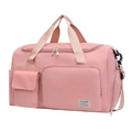 Pink large capacity fitness bag with dedicated shoe compartment and shoulder strap - Standard Edition / Sweet Pink