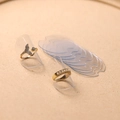 Transparent invisible ring size adjuster pads made of flexible TPU for loose rings - Transparent (10 Pieces)