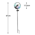 Solar garden stake light with dog and butterfly silhouette decor and 87cm height stake - Dog / Warm White