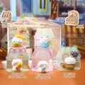 Cute gourmet cat series blind box figurines featuring shrimp, burger, and noodle theme toys - Delicious Meow (Whole Box)