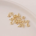 Bulk 14K gold plated spring ring clasps for DIY necklace and bracelet jewelry making - 5mm / 14K Gold