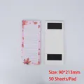 Magnetic shopping list notepad with maple leaf design and dual back magnets - Maple Leaf