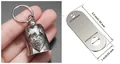 Vista dettagliata delle dimensioni del ciondolo a campana per moto a cuore in acciaio inox - Stile Cuore Colore Acciaio (Senza Catena) + Anello + Guarnizione