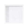 Detail view of the deep white shadow box frame for 3D souvenirs and travel keepsakes - 5x7 inches (12.7x17.8cm) / White / 3cm
