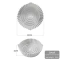 Tappetino in silicone grigio pieghevole per friggitrice ad aria, diametro 19cm - Gen 1 Grigio Chiaro 19cm