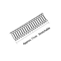 Elastic black metal wavy invisible hair comb for sleek hair styling, 11cm length - Approx 11cm/Stretchable / Type B (1pc - 11cm)