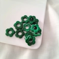 19mm dark green marble effect acrylic flower beads for DIY jewelry making - Dark Green Marble