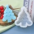 Siliconen mal in kerstboomvorm voor DIY bakken en kaarsen met sterdecoratie - Kerstboom