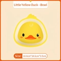 Cute yellow duck shaped children's bowl for baby food, size 14.4x14.6x3.5cm - Little Duck Bowl