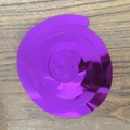 Metallic purple PVC spiral swirl ceiling hanging decoration for party events - Shiny Single Spiral-Purple (6pcs/pack)