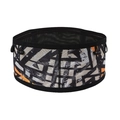 Riñonera deportiva de malla elástica beige y naranja con cordones negros - L / Negro y Naranja