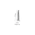 Stainless steel 13.3cm mini food tongs with hollow circular grips and a polished finish - Round Hole Tongs 5 Inch