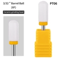 Embout de ponceuse à ongles en céramique PT06 avec tête cylindrique sphérique grain XF - PT06 Cylindre Boule Extra Fin (XF)
