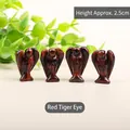 Handcarved red tiger eye crystal angel figurines for home decor, 2.5cm height - Red Tiger Eye