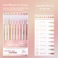 Languo set da 9 penne tonalità pelle per journaling e disegno con prove colore - Set di 9 Tonalità della Pelle 2.0