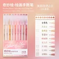 Languo 9-piece skin tone pens set for journaling and drawing with color swatches - Skin Tone 2.0 9-Color Set