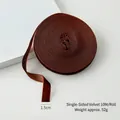 Dark brown 1.5cm velvet ribbon roll for DIY Christmas bows and gift wrapping decoration - 1.5cm*10m / Dark Coffee
