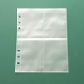 Transparent A4 4-pocket PVC binder sleeve insert for organizing cards and photos - Double-Sided 4-Pocket Photo Sleeves (10 Sheets/Top Loading) / A5