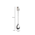 Cucchiaio per gatti in acciaio inossidabile stile giapponese da 14,1 cm e 4,2 cm - Stile Giapponese - Cucchiaio Gatto Seduto