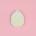 Mini fingertip cushion puff in light green and white marble pattern for makeup - Single Green White Marble Thumb Puff