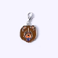 Porte-clés chien Chow Chow en émail avec fermoir homard argenté pour sacs et accessoires - 40 Chow-Chow