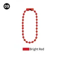 DIY craft bead chain accessory in bright red color for bags and keychains - Red