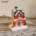 Colorful resin Christmas Toy Land shop miniature figurine with warm glowing light effects - Style H (Toy Land)