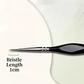 Pincel profesional para detalles con cerdas de nailon de 1cm y mango ergonómico - Negro / #00 (lado Del Triángulo)