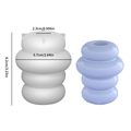 Stampo in silicone per portacandele a cerchi impilati e base decorativa in resina - Portacandele ad Anelli Sovrapposti a 4 Strati