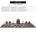 Gray microfiber jewelry display set for rings and necklaces, 31 pieces, 135x40cm size - ED072 Display Set 3