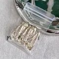 Lot de 4 barrettes à cheveux BB goutte d'eau à paillettes dorées pour filles - Or / Goutte d'Eau Dorée