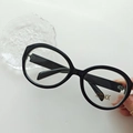 Kids UV400 classic black round sunglasses with durable glossy frame and metal hinges - Black Frame Clear Lenses