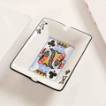 Creative poker King of Clubs ceramic ashtray for living room and bar decoration - Clubs K (Rectangular)