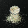 Mix di glitter champagne cangianti per nail art fai-da-te e decoro natalizio - Paillettes Scintillanti Giallo 8g