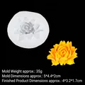 Moule rose en silicone pour fondant et bijoux, dimensions 5x4,4x2cm, bicolore - Vert foncé