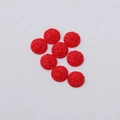 12mm round resin rhinestones with red glitter texture for jewelry making and DIY crafts - 12mm / Red (29)